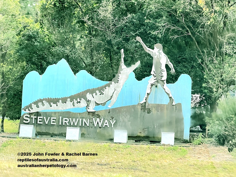 Sign on Steve Irwin Way (Highway), Qld Sunshine Coast 