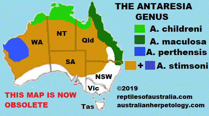 Antaresia map